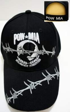 Wholesale POW/ MIA BASEBALL Cap/ Hat [Barbed Wire]