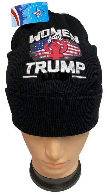 Wholesale Black Color Winter BEANIE Woman For Trump