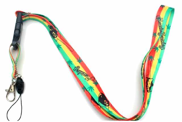 Wholesale BOB MARLEY Rasta Color Lanyard