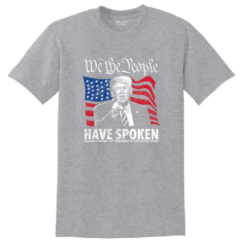WHolesale Trump T-sHirt We THe People Spoken SPORT Grey XXL