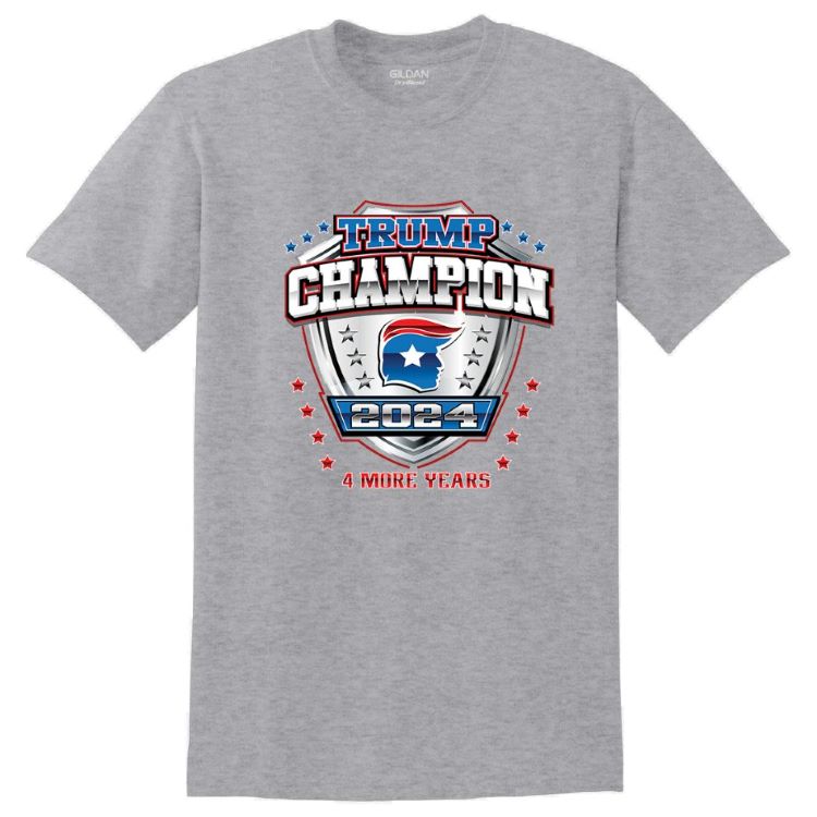 WHolesale T-sHirt Trump CHampion 2024 SPORT Grey