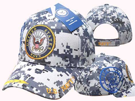 Official US Navy LICENSED Navy Logo w/ Shadow Camo Cap/Hat