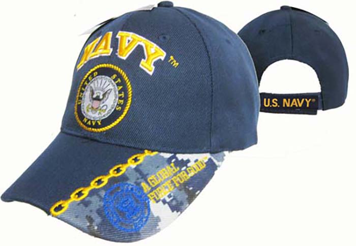 Official US Navy LICENSED NAVY & Navy Emblem Cap/Hat