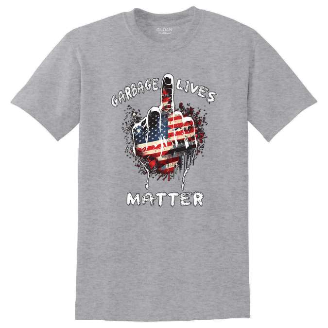 WHolesale T-SHirt Garbage Lives Matter SPORT Grey XXL