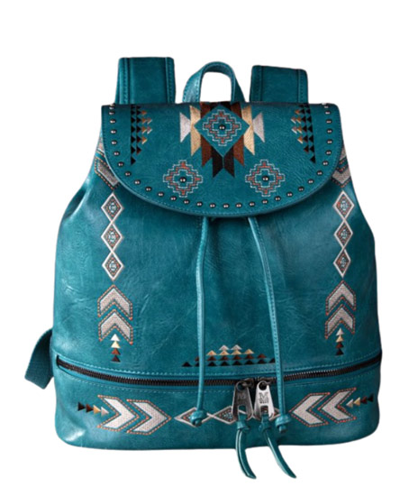 Montana West Embroidered Collection BACKPACK Turquoise