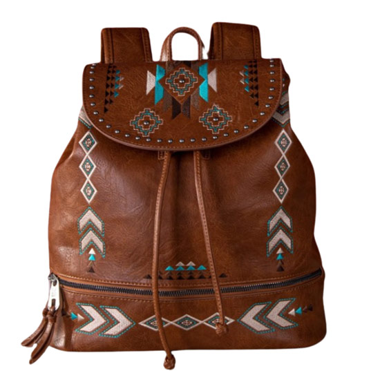 Montana West Embroidered Collection BACKPACK Brown