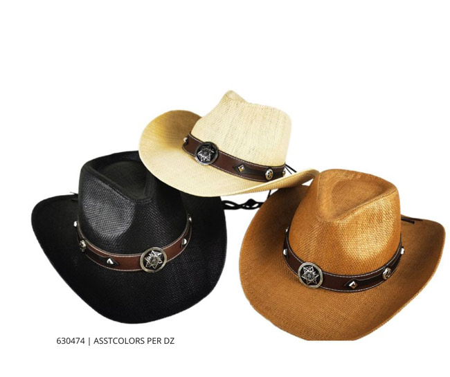 Wholesale Classic Woven Stunned Cowboy HAT