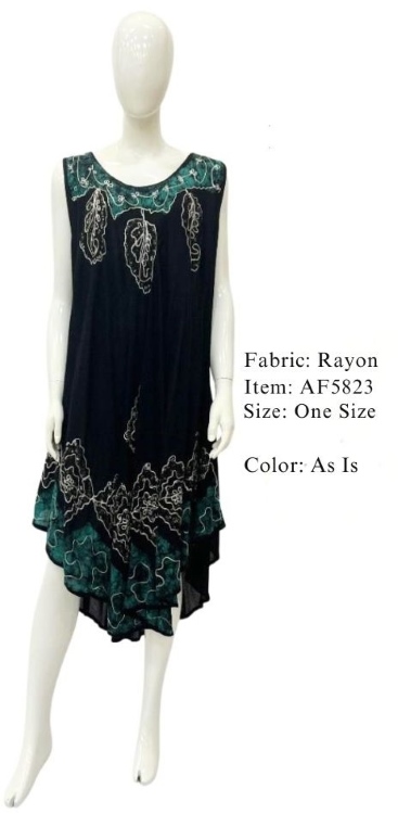 Wholesale Rayon Crape Umbrella Dress Batik