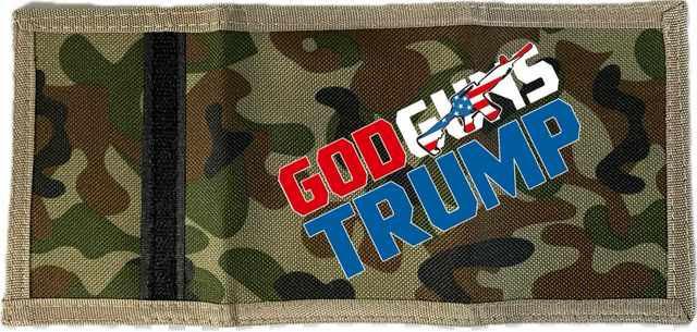 Wholesale GOD GUNS TRUMP Tri-Fold WALLET