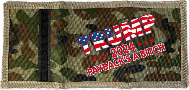 Wholesale Trump2024 PAYPACK'S A BITCH Tri-Fold WALLET