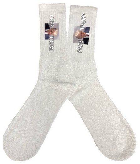 Wholesale Free Trump  White SOCKS