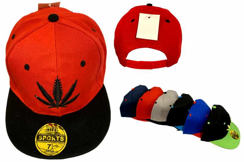 Wholesale Marijuana Leaf Snapback BASEBALL CAP/Hat
