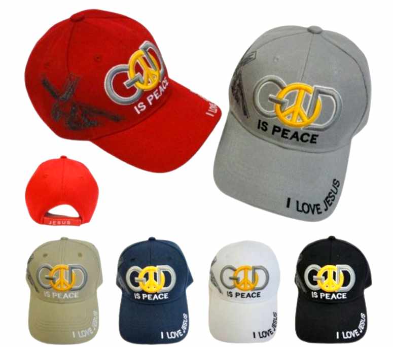 Wholesale GOD IS PEACE BALL CAP/Hat