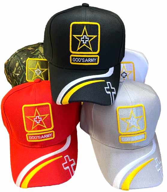 Wholesale Cross God's ARMY Baseball CAP/Hat