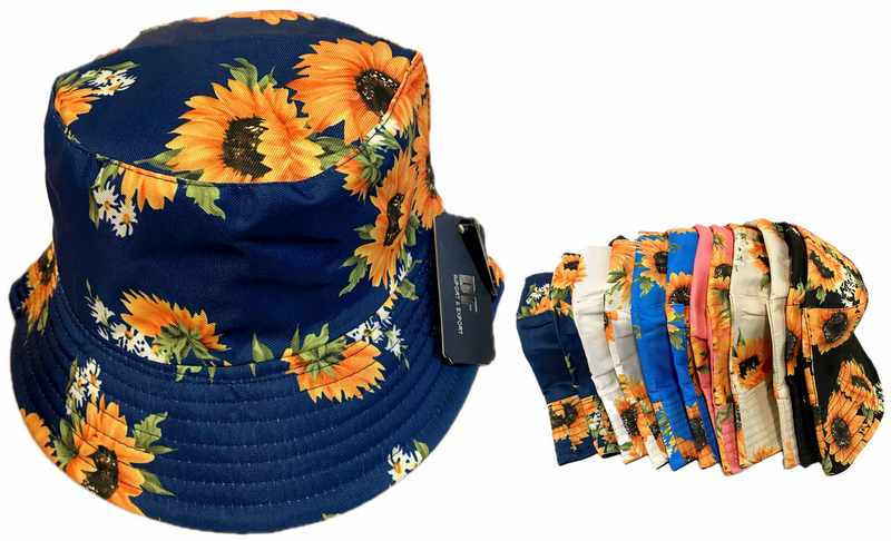 Wholesale Sunflower Style Bucket HAT