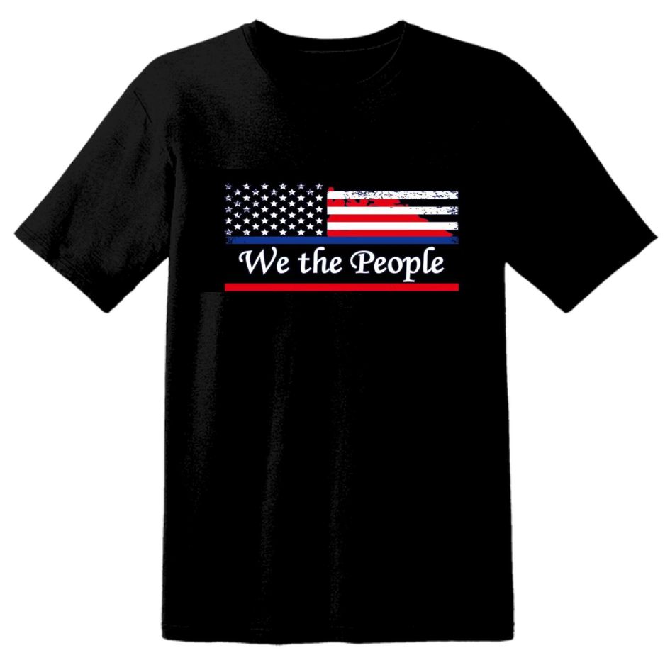 Wholesale We the People on Black T SHIRT