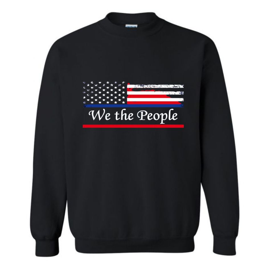 Wholesale We the People on Black SWEATSHIRT