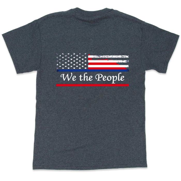 Wholesale We the People on dark Heather T SHIRT