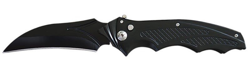 Hawkbill Blade Automatic KNIFE - All Black