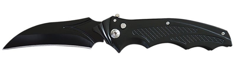 Hawkbill Blade AUTOMATIC KNIFE - All Black