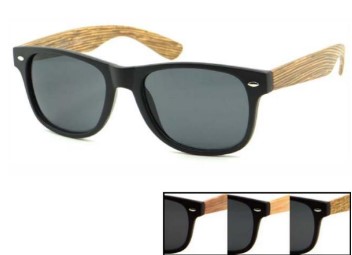 Wholesale Wooden Pattern Black frame SUNGLASSES