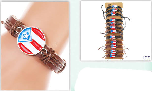 Wholesale Puerto Rico Flag BRACELET