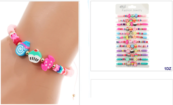 Wholesale Sugar Canedy asst Fashion Bracelet