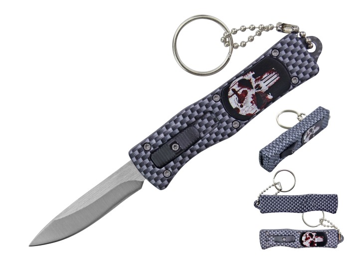 Wholesale 5.25″ Aluminum HANDLE + 1 7/8″ Blade Knife OTF