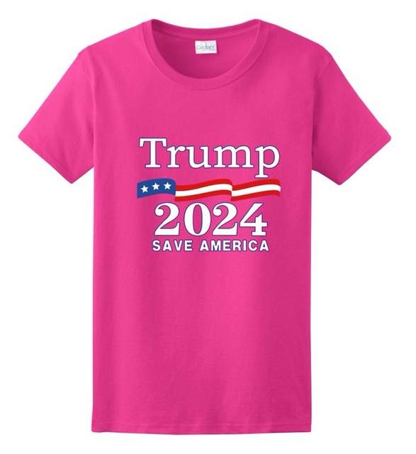 Wholesale Trump 2024 Save America Pink color T-SHIRTs