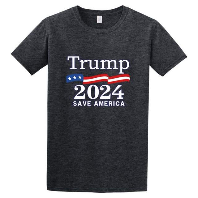 Wholesale Trump 2024 Save America Dark Heather color T-SHIRTs