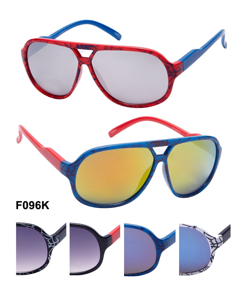 WHOLESALE Spider Web Design Kids SUNGLASSE
