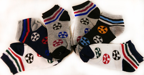 Wholesale Boy's SOCKS Soccer Ball Assorted Colors and Sizes