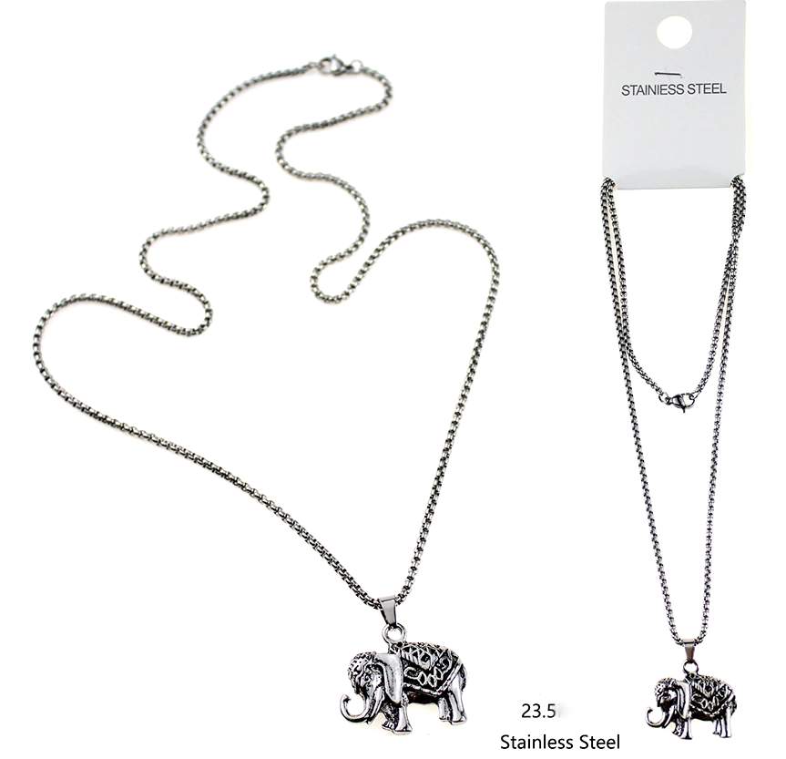 Wholesale STainless STeel Necklace ElephanT