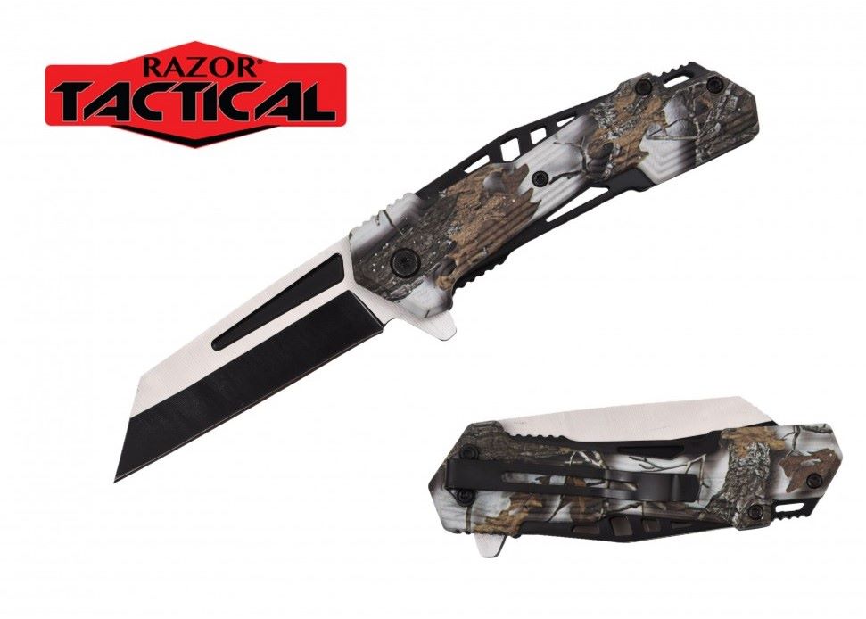 Spring Assist Knife Coping Blade ABS Handle