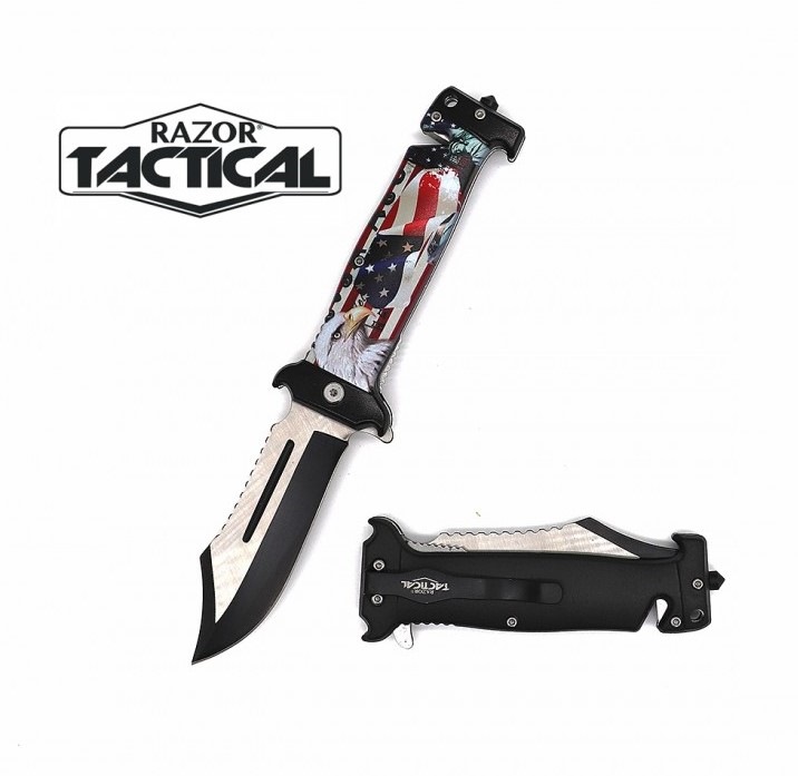 Spring Assist Folding Knife 9.25'' overall
