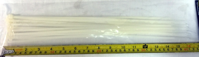 Wholesale 16''  20 PCs White Cable Tie