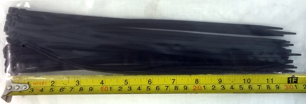 Wholesale 12'' 30pcs black Cable TIE