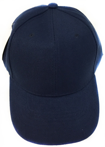 Wholesale Solid Color Plain Adjustable BASEBALL Hat Navy Blue
