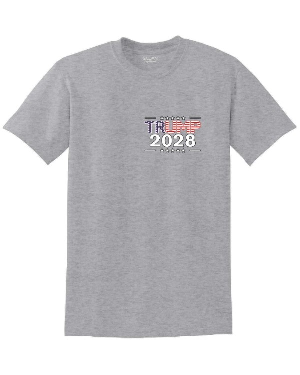 Wholesale T-SHIRT Trump 2028 colored Sport Gray XXL