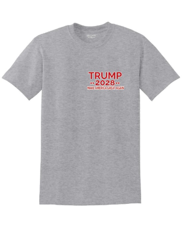 Wholesale T-SHIRT TRUMP 2028 MAKE AMERICA GREAT AGAIN Sport Gray