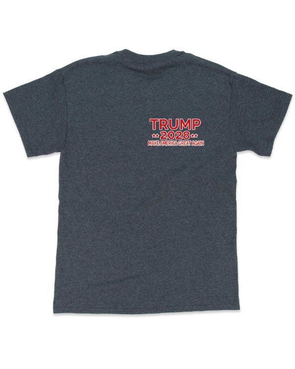 Wholesale T-SHIRT TRUMP 2028 MAKE AMERICA GREAT AGAIN Dark Heathe