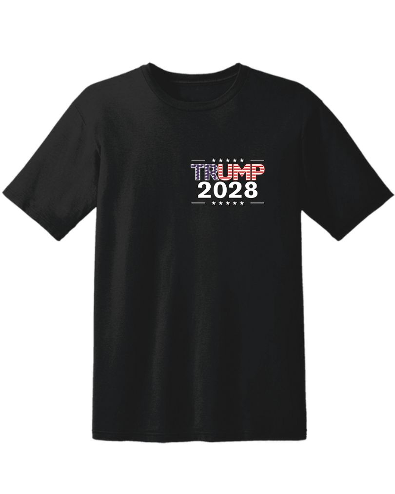 Wholesale T-SHIRT Trump 2028 colored Black
