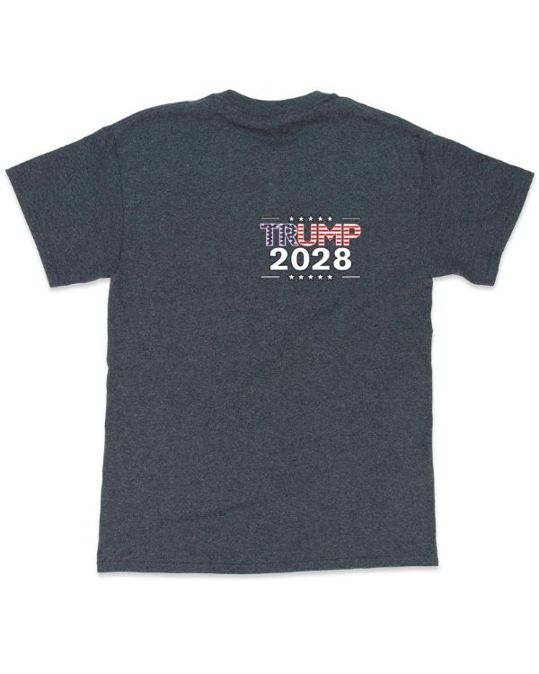 Wholesale T-SHIRT Trump 2028 colored Dark Heather