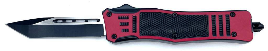 OTF Out the Front Folding Pocket Knife-BK/RD