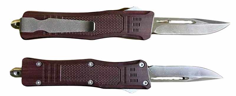 OTF Out the Front Folding Pocket Knife-Brown Color