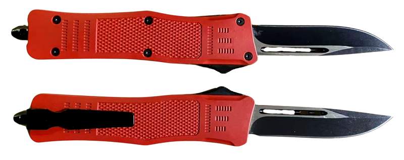 OTF Out the Front Folding Pocket Knife-Red Color