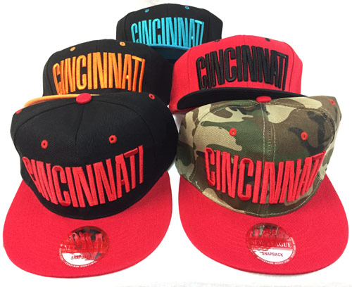 Wholesale Snap Back Flat Bill Cincinnati Assorted Colors HATs