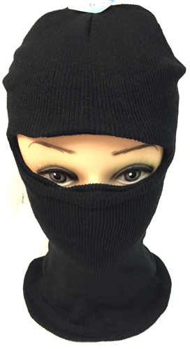 Wholesale Unisex Black Ski HAT/Mask One size fits ALL