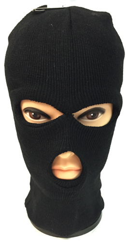 Wholesale Unisex Black Ski HAT/Mask One Size Fits All