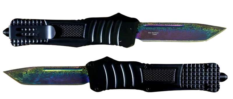 OTF Out the Front Folding Pocket Knife-BK